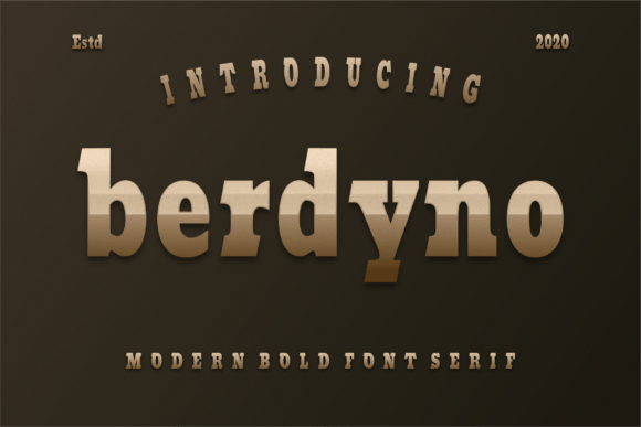 Berdyno: A Modern Serif Font for Bold Campaigns