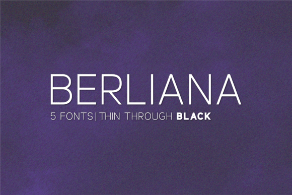 Berliana Family: A Modern Sans Serif Font for Branding Projects