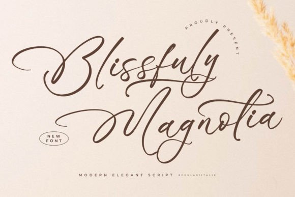 Blissfuly Magnotia Font for Handmade Creations