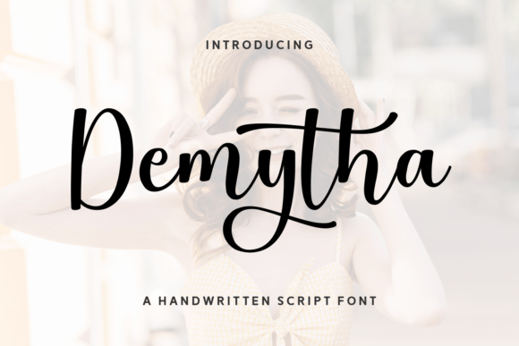 Demytha: A Handwritten Script Font for Modern Editorial Design