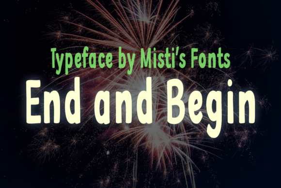 End and Begin: A Modern Typeface for Web Design