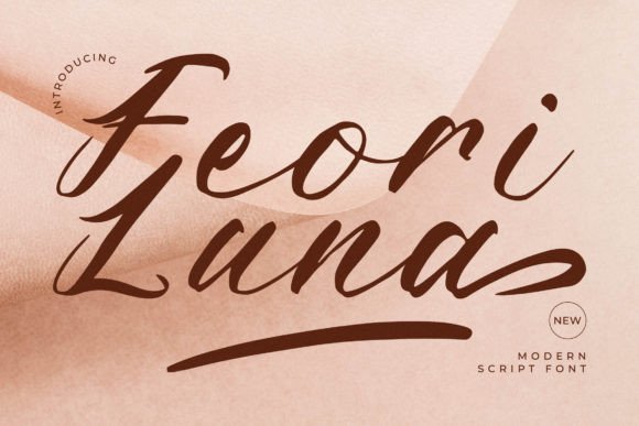 Feori Luna: A Romantic Script Font for Branding Projects