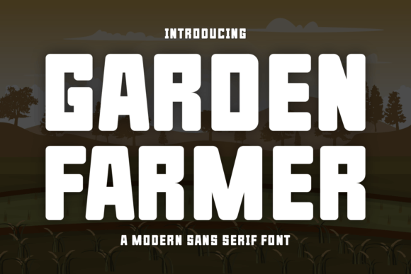 Garden Farmer Font for Handmade Creations