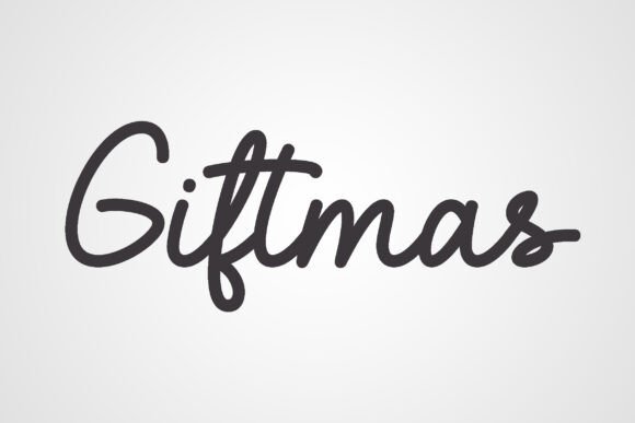 Giftmas: A Modern Script Font for Editorial Design