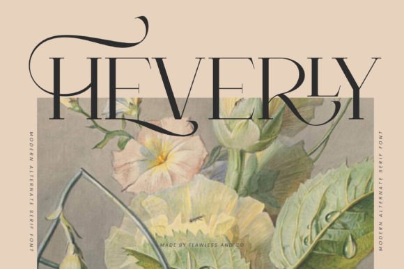Heverly – A Modern Serif Typeface for Digital Design