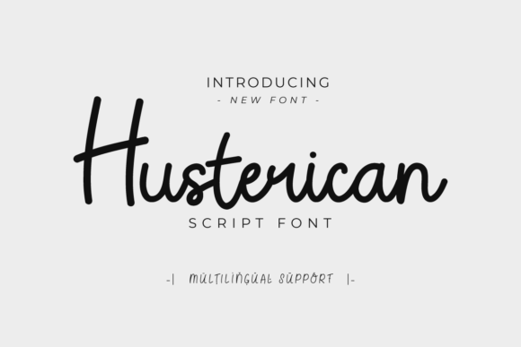 Husterican: A Modern Typeface for Editorial Design