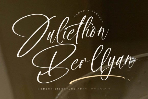 Juliethon Berllyan β A Luxury Script Font for Branding Projects