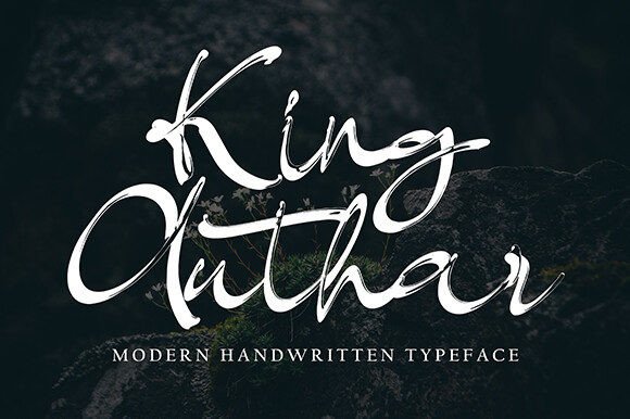 King Authar: A Modern Script Font for Bold Campaigns
