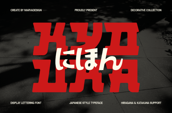 Kyouka Font for Handmade and Commercial Craft Projects