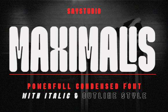 Maximalis: A Bold Sans Serif Font for Modern Branding