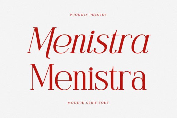 Menistra Serif Font for Handmade Creations