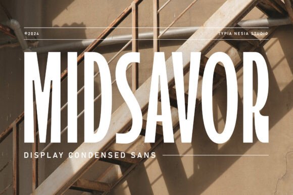 Midsavor – A Modern Sans Serif Font for Editorial Design