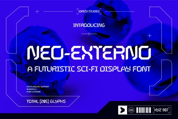 Neo-Externo: A Futuristic Font for Bold Web Design