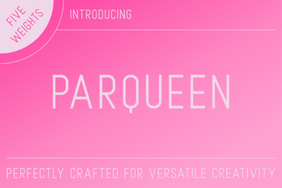 Parqueen Font for Modern Campaigns
