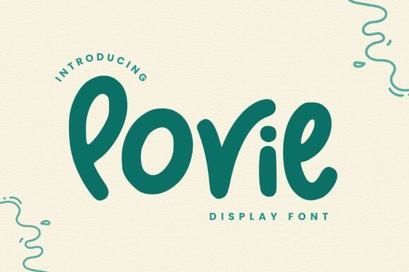 Povie: A Bold Handwritten Font for Modern Branding
