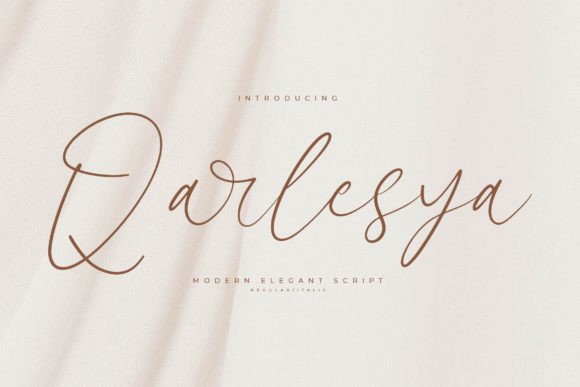 Qarlesya: A Luxurious Script Font for Modern Branding
