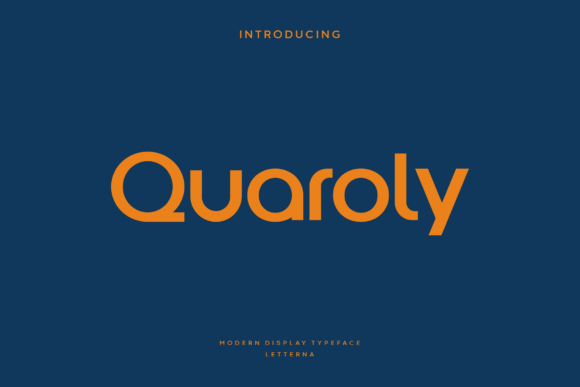 Quaroly: A Modern Sans Serif Font for Bold Branding
