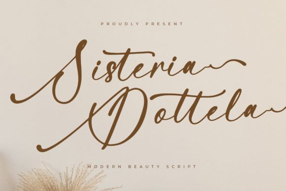 Sisteria Dottela: A Modern Script Font for Web Design
