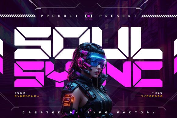 Soul Sync Font for Cyberpunk Digital Design
