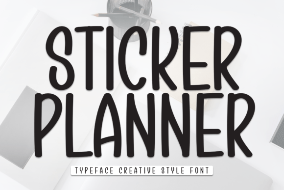 Sticker Planner Font for Modern Marketing