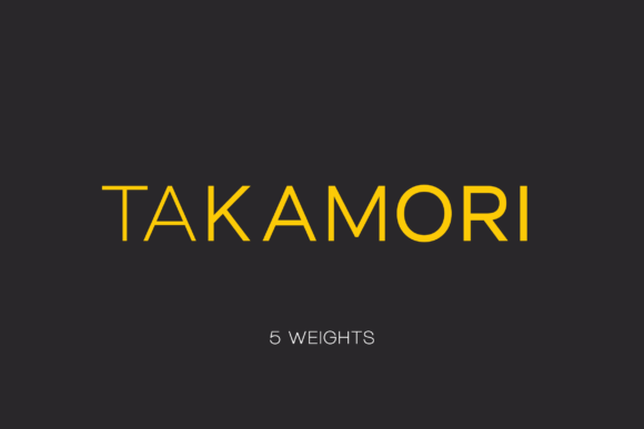 Takamori Font for Professional Branding
