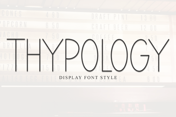 Thypology: A Modern Font for Clean Branding