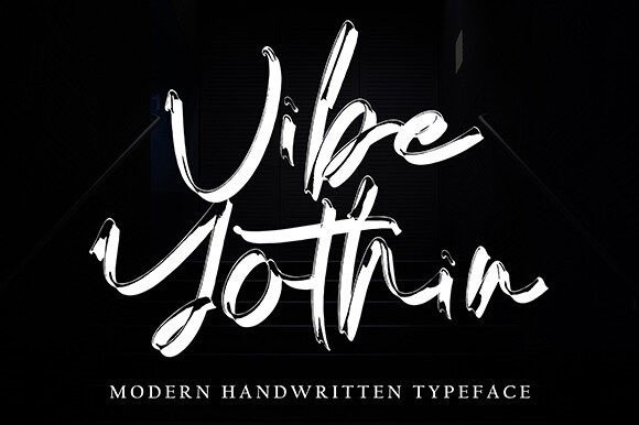 Vibe Yothin: A Modern Script Font for Creative Makers