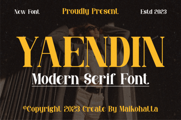 Yaendin: A Modern Serif Font for Digital Branding